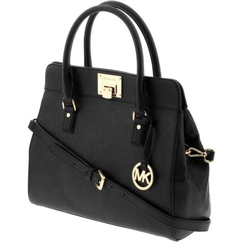 michael kors astrid large satchel black leather|Bags .